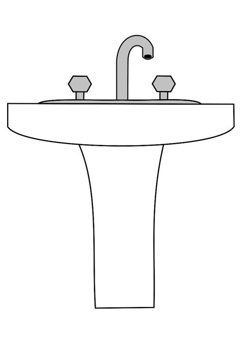 Sink Clipart Black And White