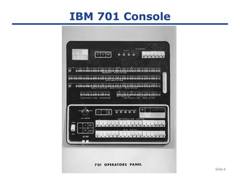 PPT - IBM Model 701 (Early 1950's) PowerPoint Presentation, free ...