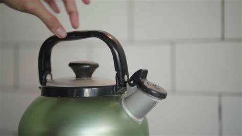 Boiling Water In Stainless Steel Kettle On Stock Footage SBV-348362333 ...