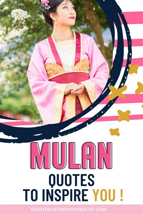 Disney Mulan quotes to inspire - Faith Trust With Pixie Dust