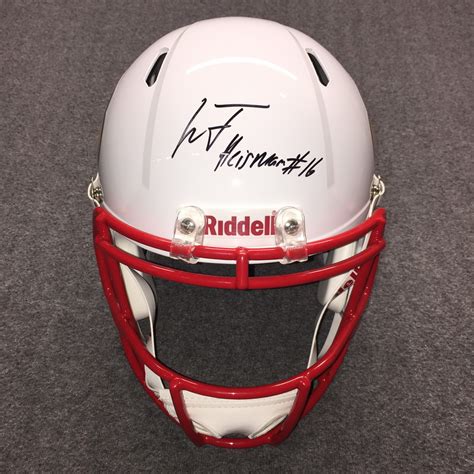 NFL Auction | Heisman - Lamar Jackson signed Louisville speed replica helmet