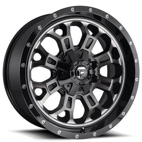 22 fuel wheels d561 crush gloss black double dark tint off road rims – Artofit