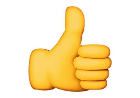 Realistic Thumbs Up Emoji