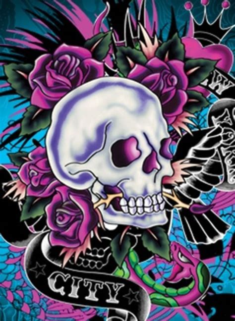 Skulls/Ed Hardy | Ed hardy tattoos, Ed hardy designs, Skull art