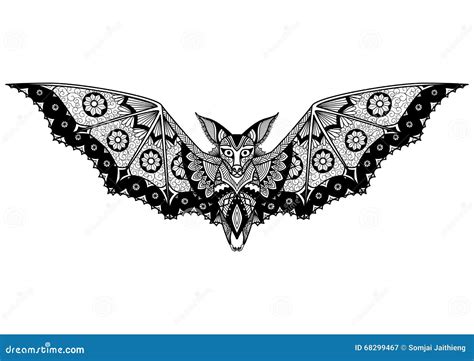 Bat Line Art Design for Tattoo, T Shirt Design, Coloring Book, and so ...