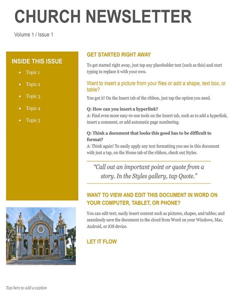10 Free Church Newsletter Templates You Can Use Now | by Get A Newsletter | Medium