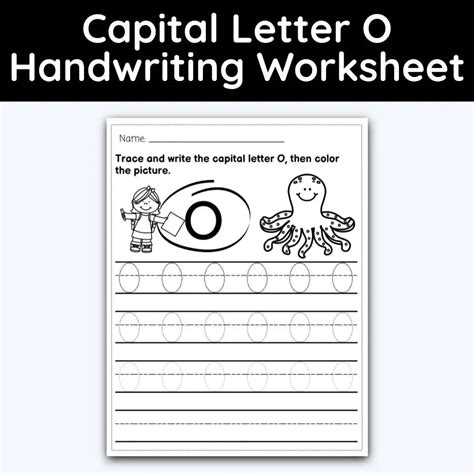 Capital Letter O - Tracing Worksheet - 3 Pack