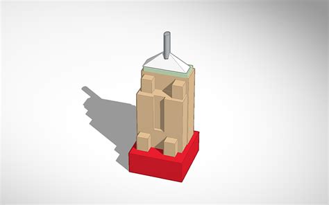 3D design Empire State Building - Tinkercad