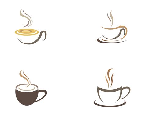 Coffee cup images logo set 1339695 Vector Art at Vecteezy