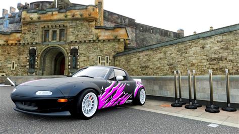 Mazda Miata drift build. (Livery by AlphaOm3ga22 and tune made by HYPER DRIFTS) : ForzaHorizon