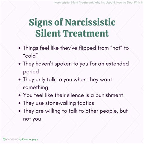 What Is the Narcissistic Silent Treatment?