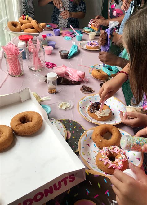 A Donut Decorating Birthday Party — Tag & Tibby Design