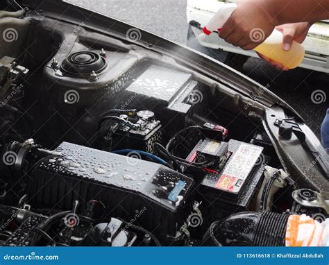 Car engine cleaning editorial stock photo. Image of malaysia - 113616618