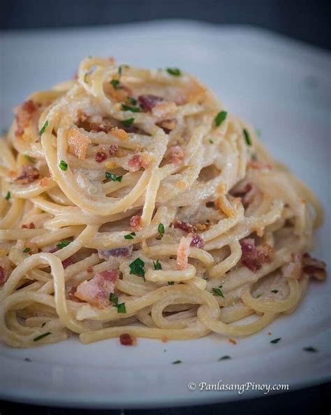 Carbonara Recipe Filipino Style - Panlasang Pinoy