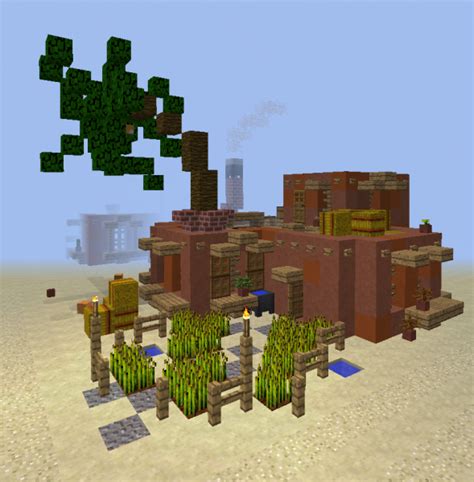 Desert Clay House 2 - GrabCraft - Your number one source for MineCraft buildings, blueprints ...