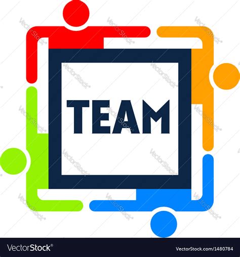 Team Square Logo Royalty Free Vector Image - VectorStock