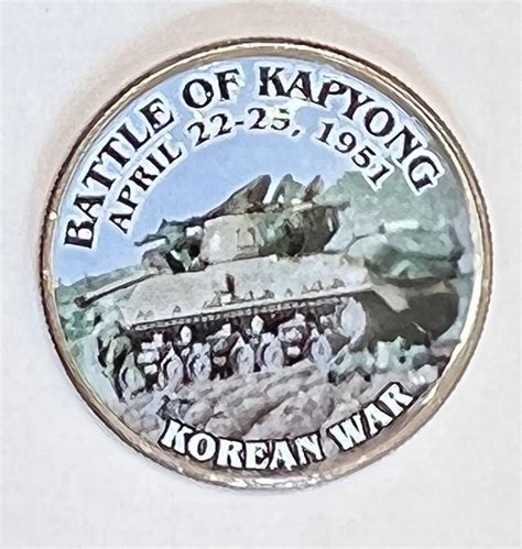 Battle of Kapyong Korean War Colorized Commemorative Clad Kennedy Half Dollar | #4590691372