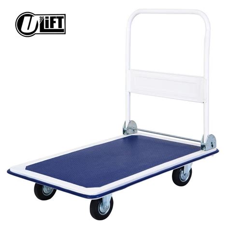 U-Lift® Hand Truck Trolley Folding Push Cart 300kg (BLUE) | Lazada PH