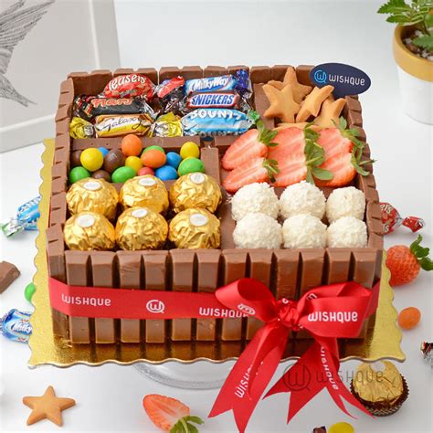 Celebrations Candy Chocolate Gift Box Cake - Wishque Cakes | Wishque