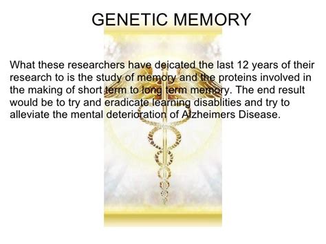 Genetic Memory