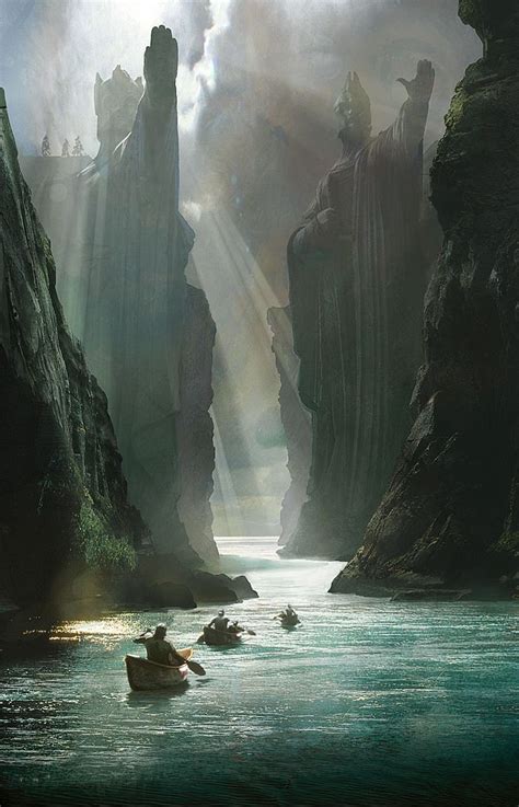 The Gates of Argonath by Craig Mullins | Places to go, Places to see, Places to travel