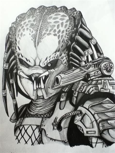 PREDATORS: The Classic Predator Pencil Drawing by emichaca on DeviantArt