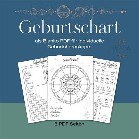 Birth Horoscope Chart Templade / Instant Download / Blank PDF - Etsy