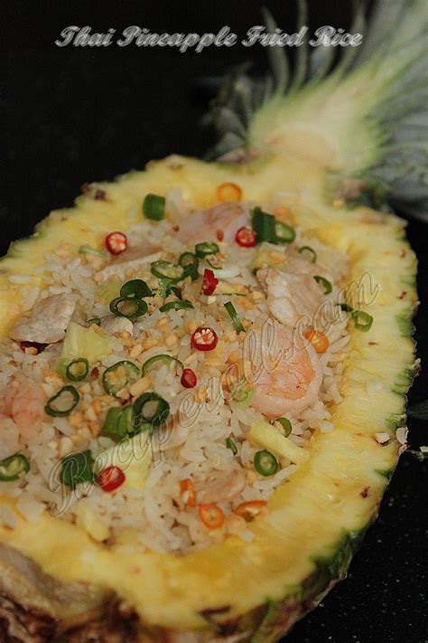 Thai Pineapple Fried Rice | Pineapple Fried Rice With Thai Basil Leaves