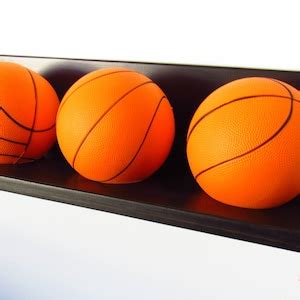 Mini Basketball Holder With Three Foam Basketballs - Etsy