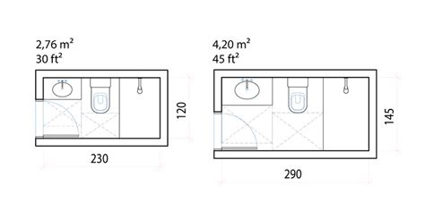 Minimum Dimensions and Typical Layouts for Small Bathrooms | ArchDaily