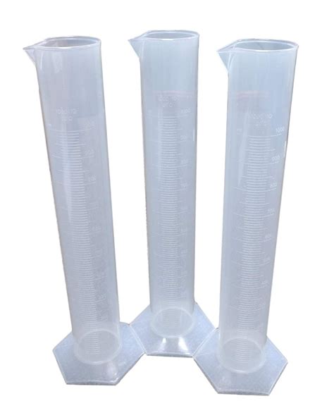 Sci-Supply 3-Pack Plastic 1000 mL Graduated Cylinders: Amazon.com ...