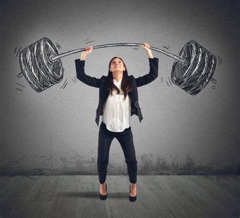 Strong businesswoman stock image. Image of health, muscle - 48685121