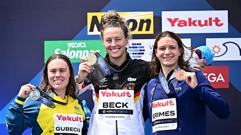 World Aquatics Championships 2023: Marathon swimmers Leonie Beck ...