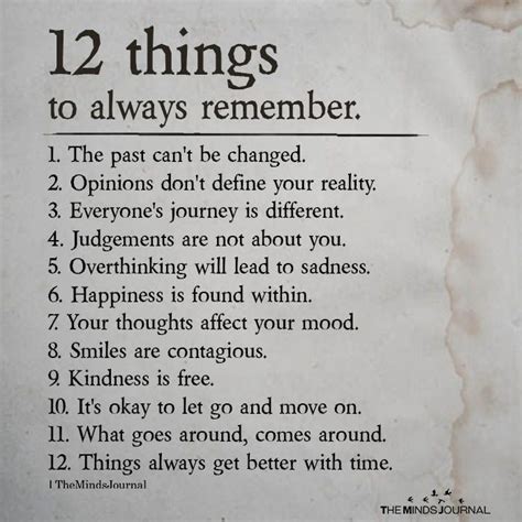 12 Things To Always Remember | 1000 | Remember quotes, Life quotes ...