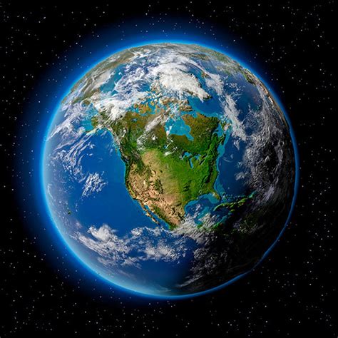 Earth North America Planet Earth, Satellite View SKU 0089 - Etsy UK