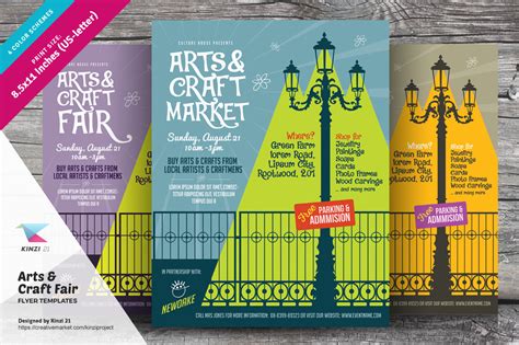 Arts & Craft Fair Flyers ~ Flyer Templates ~ Creative Market