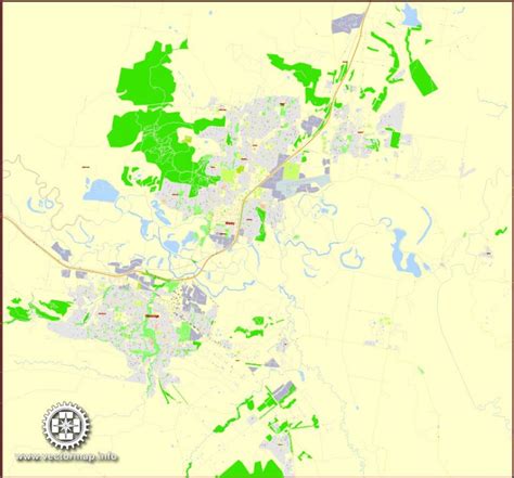 Illustrator Map Albury Wodonga Australia – Maps in Vector: Detailed Street Maps Illustrator PDF ...