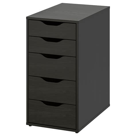 ALEX drawer unit, black-brown, 141/8x271/2" - IKEA