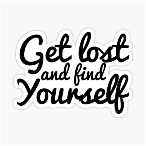 "Get Lost" Sticker for Sale by leaamaarie | Redbubble