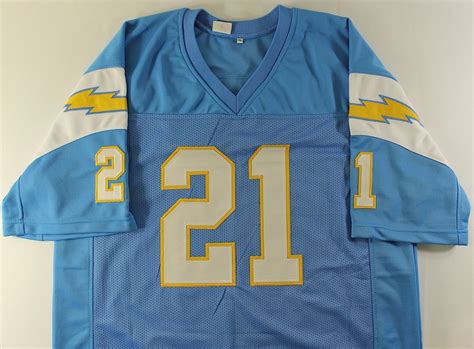 LaDainian Tomlinson Signed Chargers Powder Blue Jersey (Tomlinson Hologram & PSA COA) | Pristine ...