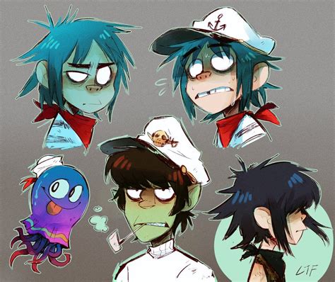 I love this person's art style so much tf- where can I find them? | Gorillaz fan art, Gorillaz ...