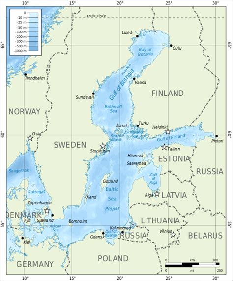 Baltic Sea Map - Free Printable Maps