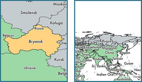 Bryansk Oblast administrative region, Russia / Map of Bryansk Oblast ...