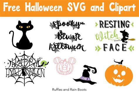 Tons of Free Halloween SVG for Crafts - Ruffles and Rain Boots