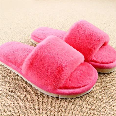 Aliexpress.com : Buy Design Women Slippers Comfortable Ladies Slides Home Indoor Plush Slippers ...