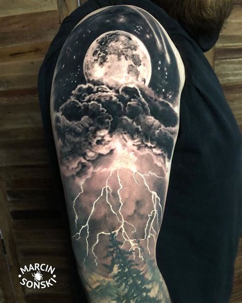 storm tattoo - Google Search | Cloud tattoo, Space tattoo sleeve ...