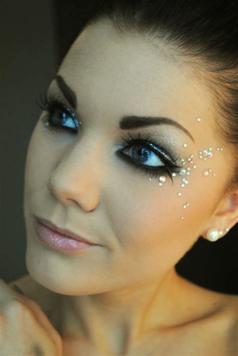 Makeup Enhanced With Rhinestone On The Face. #2051868 - Weddbook