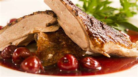 Roast Duck With Cherries - Easy Meals with Video Recipes by Chef Joel Mielle - RECIPE30