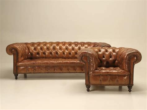 Vintage Style Leather Sofa - sofa living room ideas