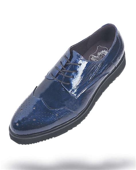 Men's Leather Shoes - Paris Blue - Fashion - Stylish - 2020 - ANGELINO